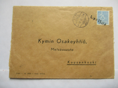 1959 Lyöttilä rivil + Utti