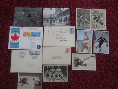 Olympia kirje kuoria ja valokuvia