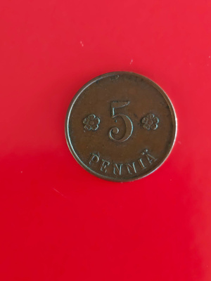 5 penniä 1918 Kansanvaltuuskunta I