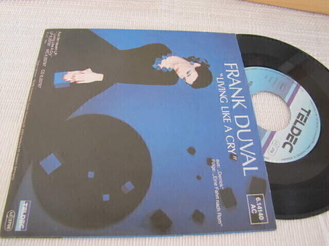 Frank Duval living like a cry 7 45 saksa 1984 soundtrack