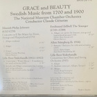 Grace and Beauty - Swedish Music from 1700 and 1900 cd - pikkukuva 2
