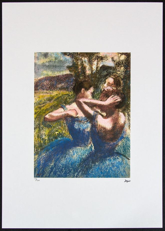 Edgar Degas “Three Dancers  in Blue”