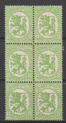 1925 30p Saarisen mallin merkkikuusilo hakaristi W1 vl**