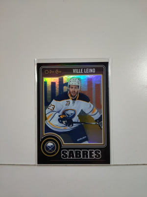 2014-15 O-Pee-Chee - Black Rainbow #289 Ville Leino SN100