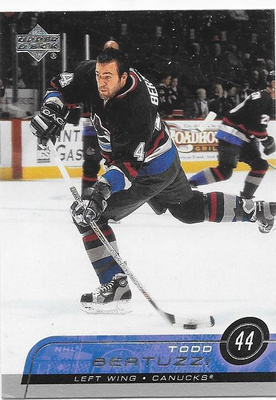 2002-03 Upper Deck #168 Todd Bertuzzi Vancouver Canucks