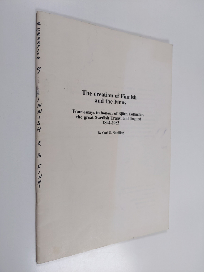 Carl O. Nordling : The creation of Finnish and the Finns ...