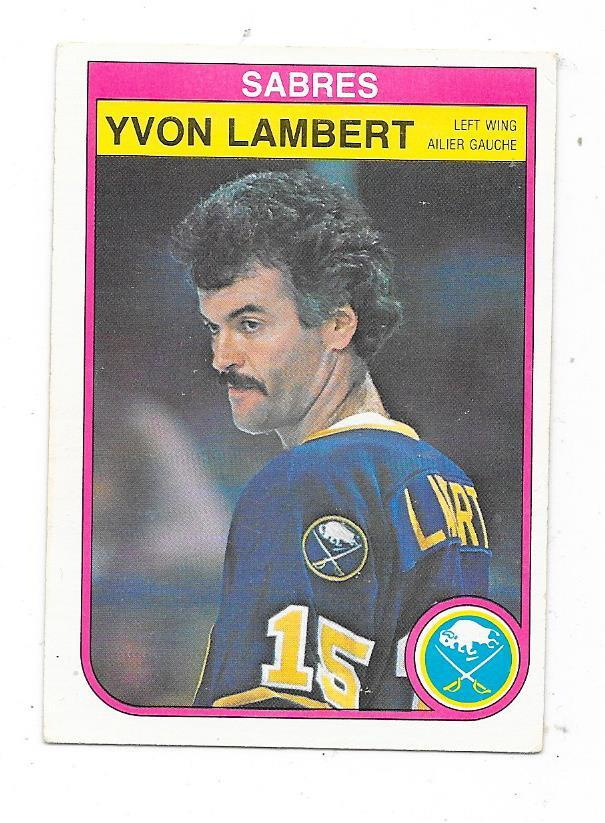1982-83 OPC #27 Yvon Lambert , Buffalo Sabres