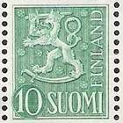 M-54 Leijona 10 mk sinivihreä AV 1 h3 reunoin ** Lape 430 d - pikkukuva 2