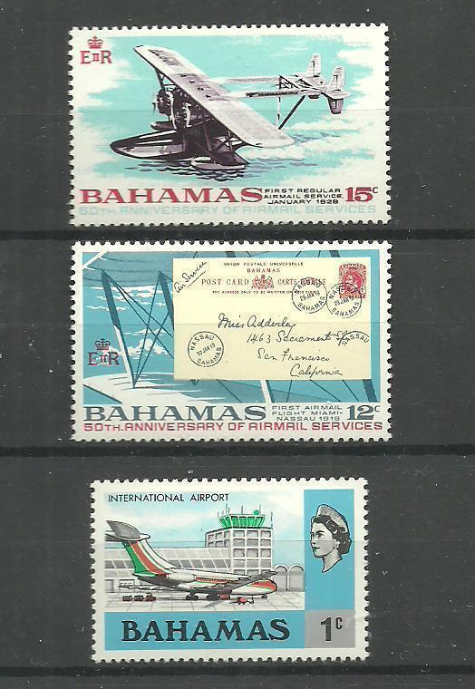 LENTOKONEET ilmailuaiheiset merkit BAHAMA **