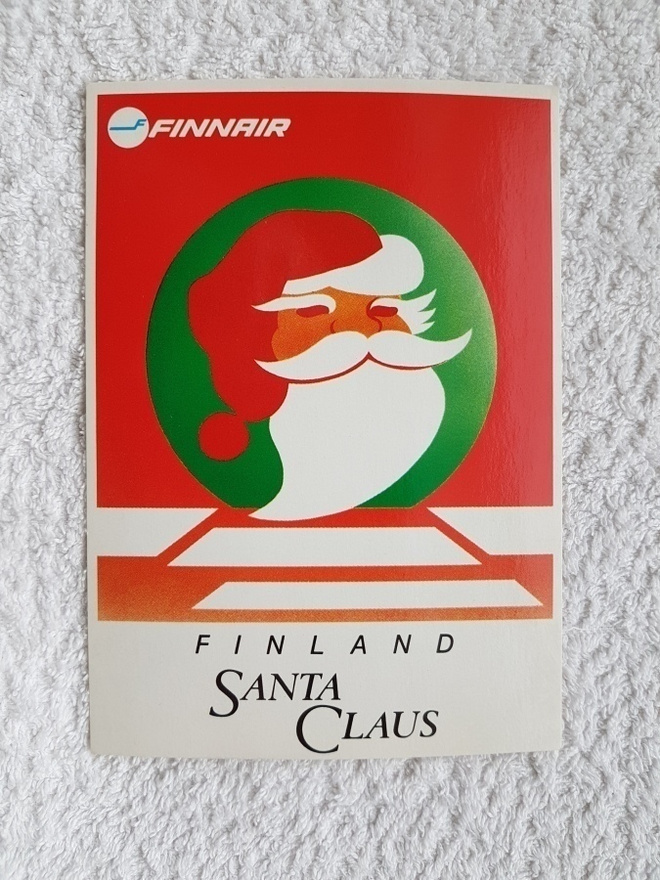 FINNAIR - FINLAND SANTA CLAUS Postikortti*