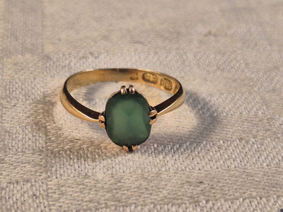 Kultainen antiikkisormus, 18K, 17,5 mm, 2,25 g