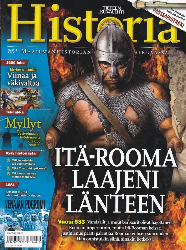 Tieteen Kuvalehti HISTORIA 10/2014 Itä-Rooma laajeni länteen