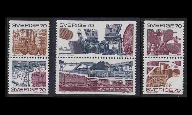 Ruotsi 683-8DD ** Tekniikka ja teollisuus (1970)