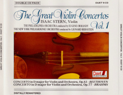 Various - The Great Violin Concertos Vol. 1 (CD)