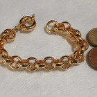 21k kullattu Kanadalainen papu rannekoru Gold plated - pikkukuva 2