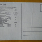 Volkswagen Golf GTI II postikortti 80-luvulta - pikkukuva 2