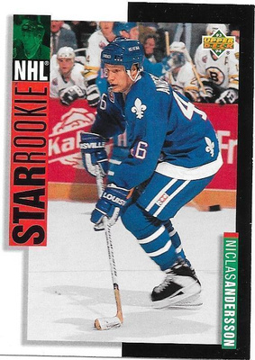 1993-94 Upper Deck SR #239 Niclas Andersson Quebec Nordiques