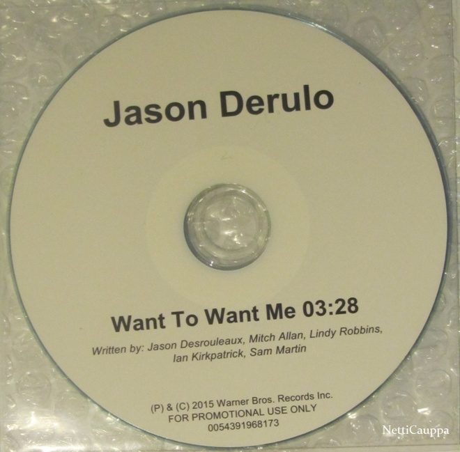 Jason Derulo • Want To Want Me PROMO CDr-Single