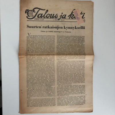 Talous ja koti 11 / 1944