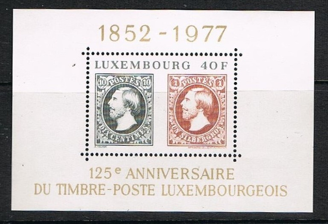 Luxemburg 1977 - Postimerkki 125v blokki ++