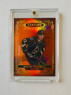 Matias Maccelli - 22-23 UD Stature Rookie Orange /45