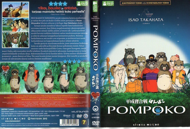 pompoko	(33 680)	k	-FI-	suomik.	DVD			1994	studio ghibli,
