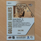 2023-24 Allure Juuse Saros Golden Goalies Green /249 - pikkukuva 2