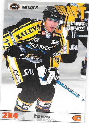 2003-04 CardSet #96 Brett Lievers Kärpät