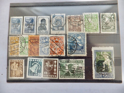 18 Merkkiä Laitvia Liettua 1920-1941