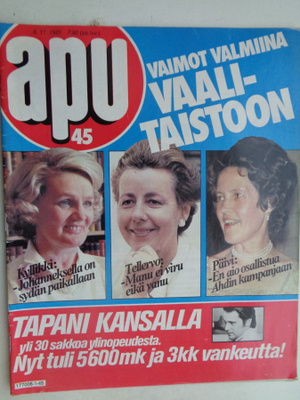Apu lehti Nro 45/1981 (25.2)