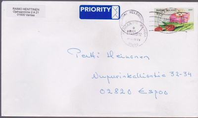2009 TERVEISIN! LAPE 1948 VANTAA 27.02.2012 JA HELSINKI 27.0