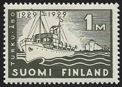1929 Turun 700-vuotisjuhla 1 mk ** LaPe 139 W 1