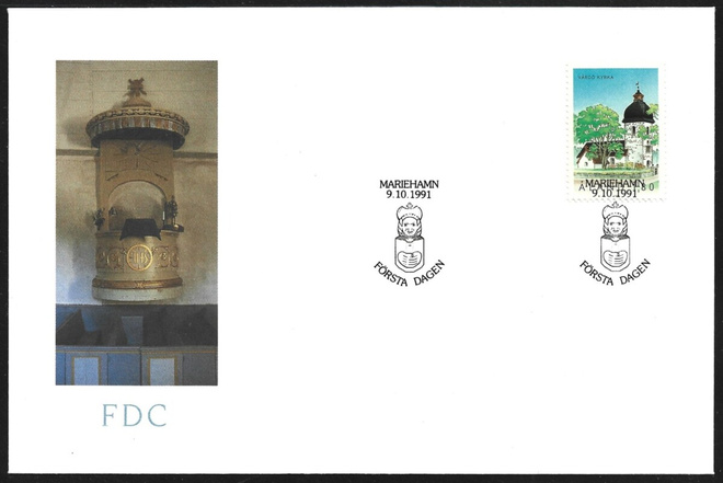 FDC Åland 1991  Vårdön kirkko  LaPe ÅL 054