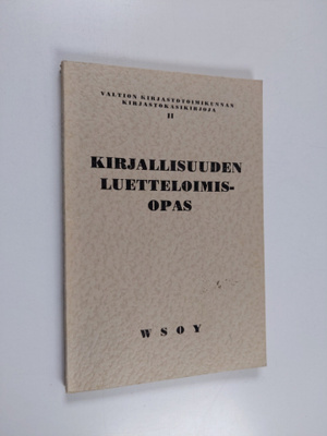 Kyllikki Nohrström : Kirjallisuuden luetteloimisopas