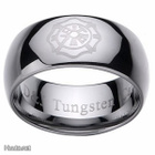 40 .. Tungsten Emblem Kovametalli .. Sormus - pikkukuva 1