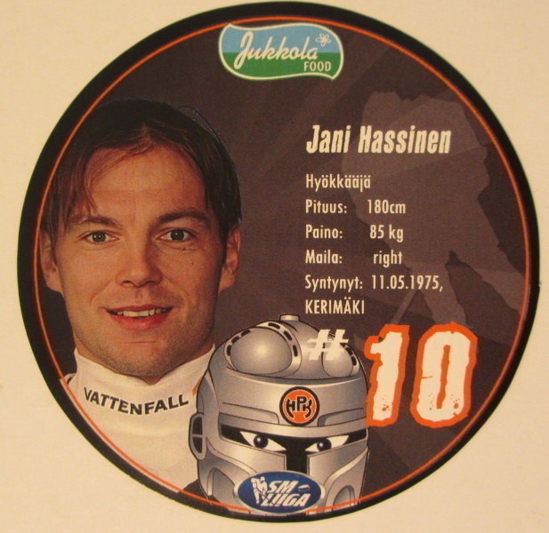 Jani Hassinen HPK pyöreä kiekkojuustokortti