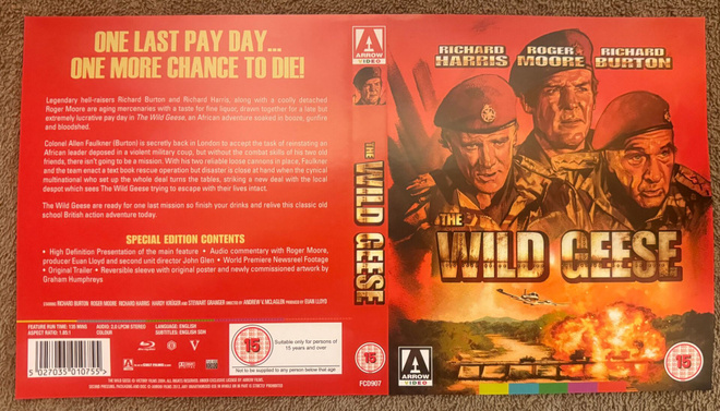 THE WILD GEESE (BD) Roger Moore ARROW VIDEO