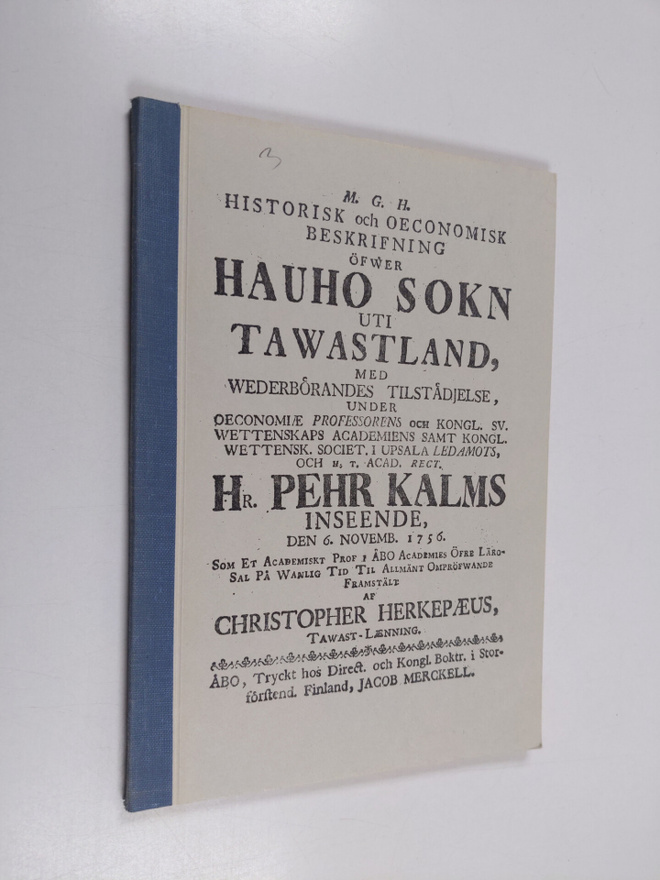 Christopher Herkepaeus : Historiallinen ja ekonominen sel...