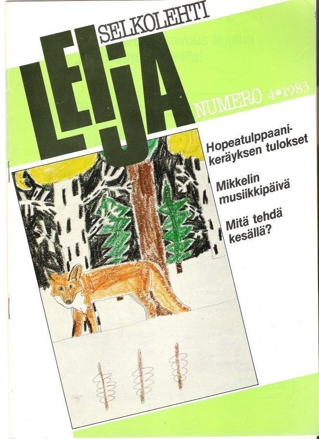 Leija, selkolehti, 2 kpl. 1983 ja 1986.