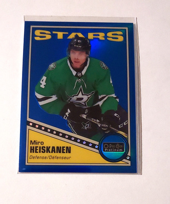 2019-20 OPC Platinum Blue Rainbow #R-43 Miro Heiskanen