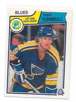 1983-84 OPC #321 Perry Turnbull St Louis Blues gooni