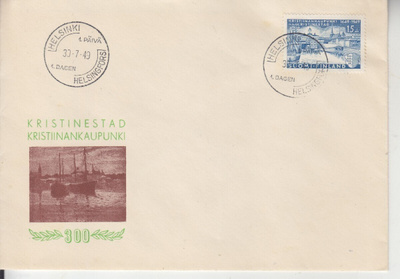 FDC 1949 Kristiinankaupunki.