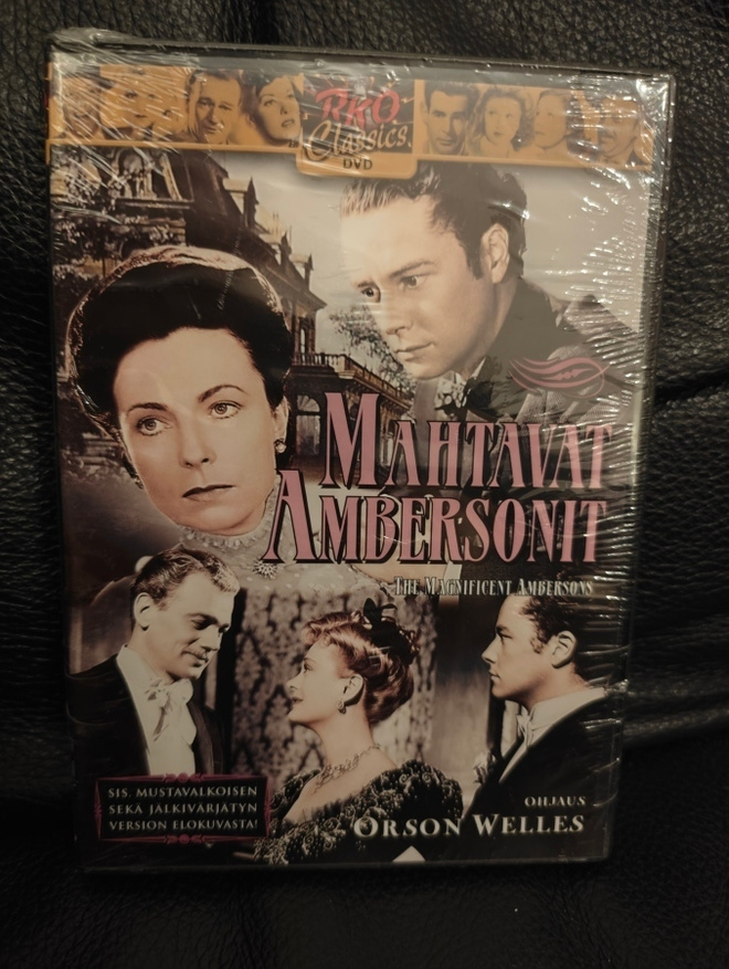 Mahtavat Ambersonit (1942) DVD Suomijulkaisu oh Orson Welles