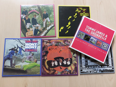 TOMMY JAMES & THE SHONDELS  orig. EU  2014   5 CD:n BOXI