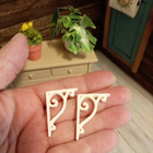 Nukkekoti miniatyyri kannattimet 1:12 - pikkukuva 1