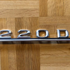 Mercedes W115 220 D Diesel takaluukun tyyppikilpi uusi NOS - pikkukuva 1