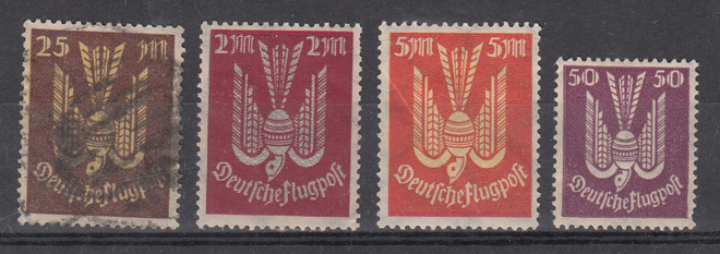 REICH 1922-1923 Kyyhkynen lentoposti