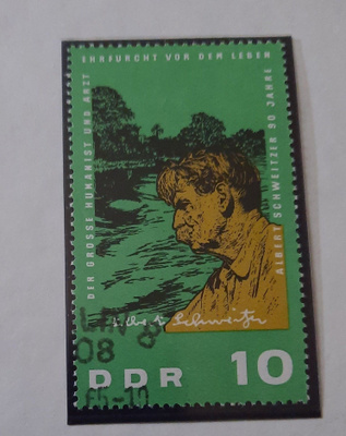 DDR 10 Albert Schweitzerin 90v syntymäpvä 1965