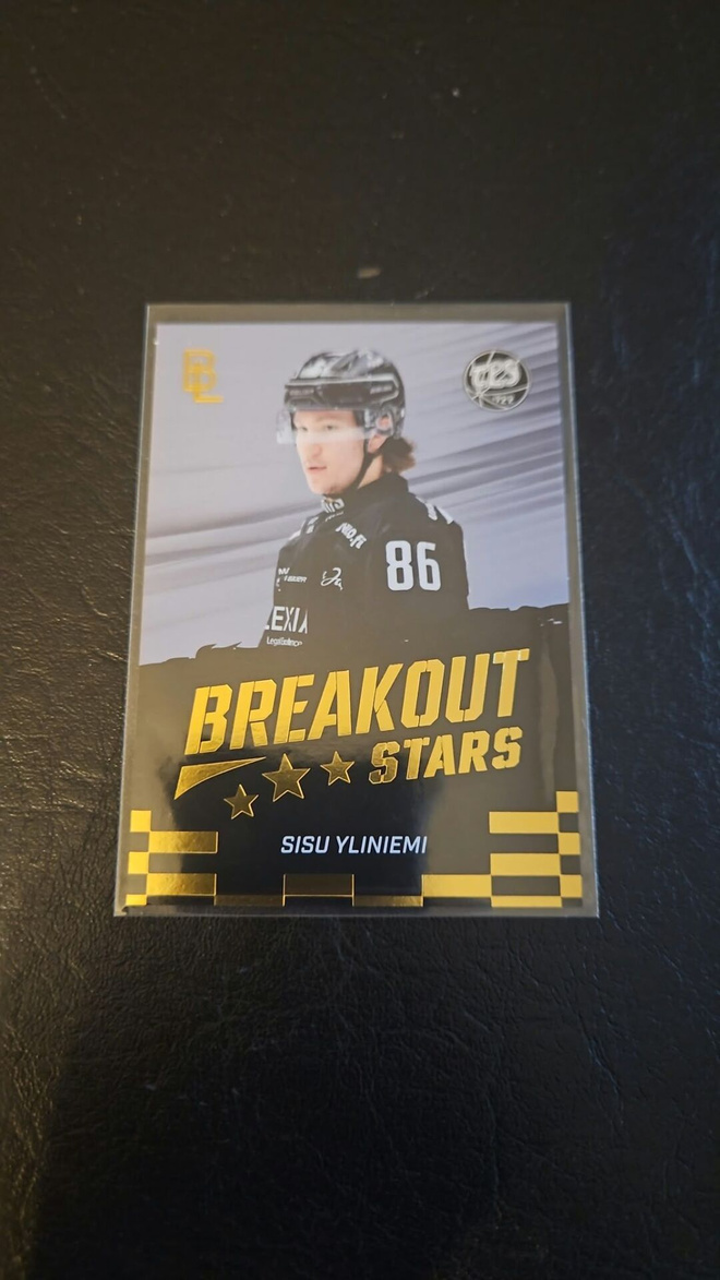 Sisu Yliniemi gold Breakout Stars kortti