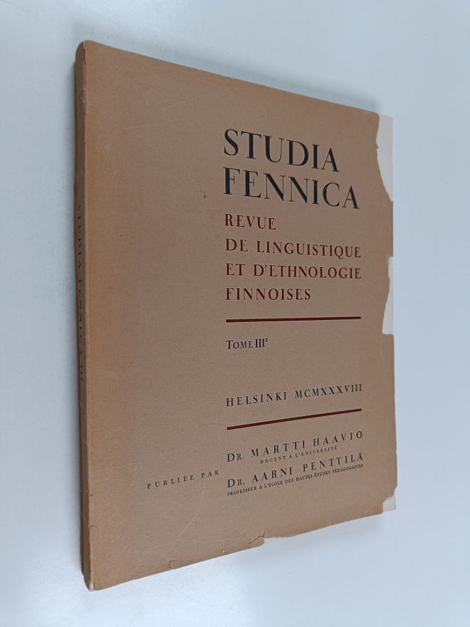 Studia Fennica 3